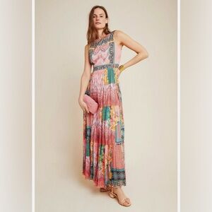 NWT Anthropologie Bhanuni by Jyoti Alessandra Maxi Dress Size 6